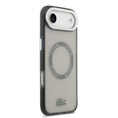 Apple iPhone 17 Air Kılıf Lacoste Orjinal Lisanslı M-safe Şarj Özellikli İkonik Timsah Logolu Buzlu Kapak - 7