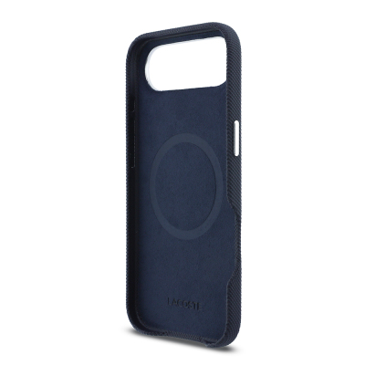 Apple iPhone 17 Air Kılıf Lacoste Orjinal Lisanslı M-Safe Şarj Özellikli PVC Pike Desenli Arka Yüzey İkonik Timsah Dokuma Logolu Kapak - 23