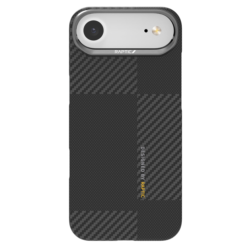 Apple iPhone 17 Air Kılıf M-safe Şarj Özellikli 600D Metal Kamera Çerçeveli Raptic Aramid Fiber Geotik Serisi Kapak - 1