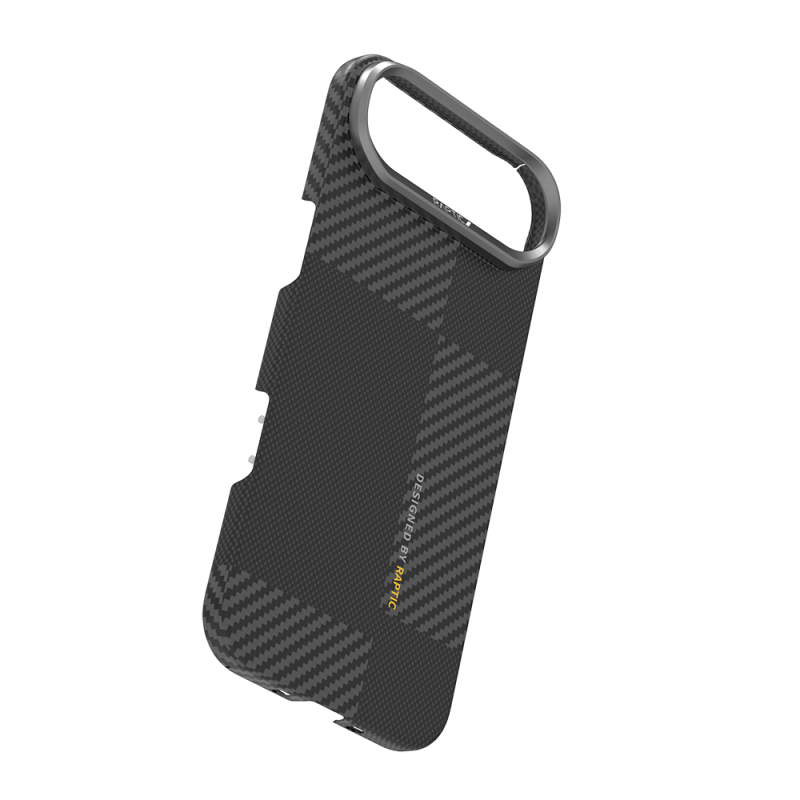 Apple iPhone 17 Air Kılıf M-safe Şarj Özellikli 600D Metal Kamera Çerçeveli Raptic Aramid Fiber Geotik Serisi Kapak - 7