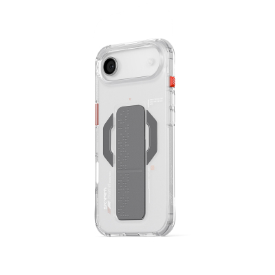 Apple iPhone 17 Air Kılıf M-Safe Şarj Özellikli Airbag Tasarımlı Standlı Skinarma Haxa Kapak - 5