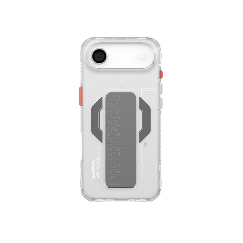 Apple iPhone 17 Air Kılıf M-Safe Şarj Özellikli Airbag Tasarımlı Standlı Skinarma Haxa Kapak - 2