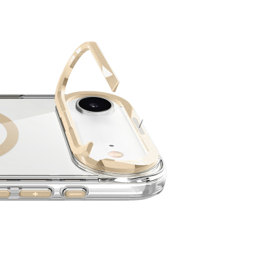 Apple iPhone 17 Air Kılıf M-safe Şarj Özellikli Airbagli Kamera Standlı Zore Azor Kapak - 13