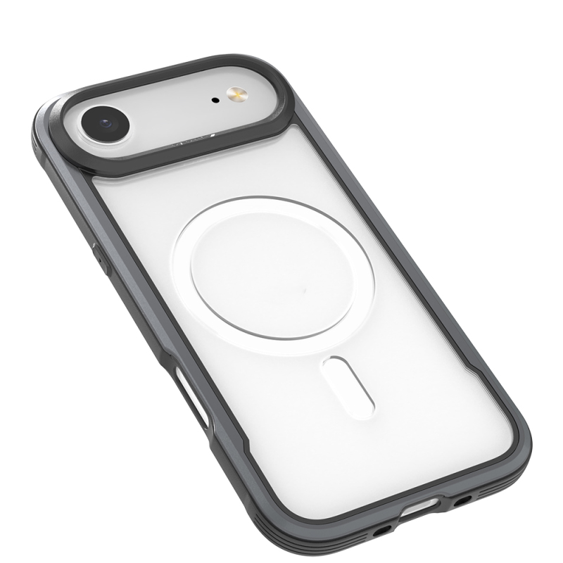 Apple iPhone 17 Air Kılıf M-safe Şarj Özellikli Airbagli Raptic Shield Serisi Şeffaf Arka Yüzey Kapak - 4