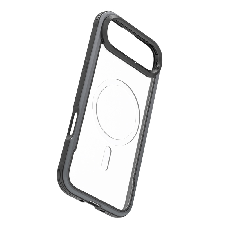 Apple iPhone 17 Air Kılıf M-safe Şarj Özellikli Airbagli Raptic Shield Serisi Şeffaf Arka Yüzey Kapak - 12