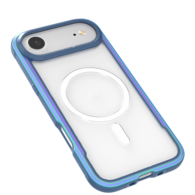 Apple iPhone 17 Air Kılıf M-safe Şarj Özellikli Airbagli Raptic Shield Serisi Şeffaf Arka Yüzey Kapak - 5