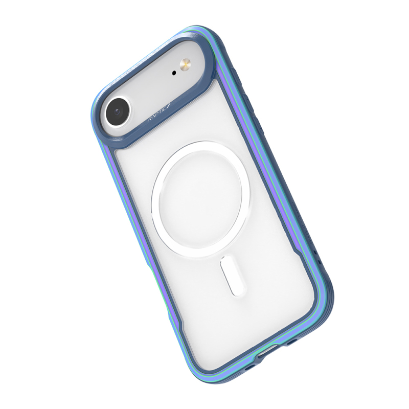 Apple iPhone 17 Air Kılıf M-safe Şarj Özellikli Airbagli Raptic Shield Serisi Şeffaf Arka Yüzey Kapak - 11
