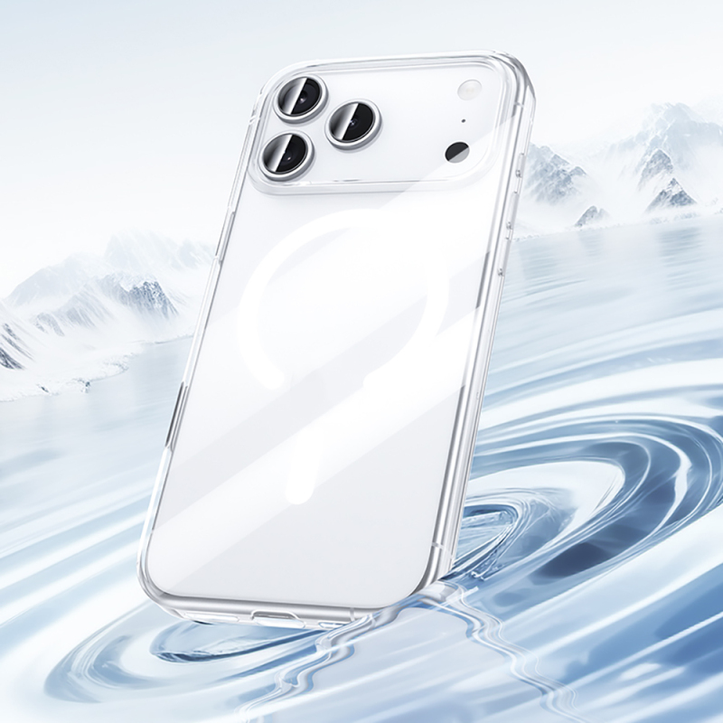 Apple iPhone 17 Air Kılıf M-safe Şarj Özellikli Benks ​​​​​​Crystal Serisi Şeffaf Kapak - 5