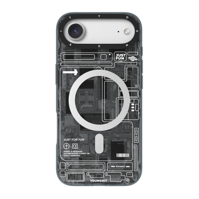 Apple iPhone 17 Air Kılıf M-safe Şarj Özellikli Kamera Denetim Butonlu Youngkit Technology Serisi Kapak - 3