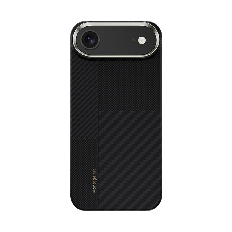 Apple iPhone 17 Air Kılıf M-safe Şarj Özellikli Karbon Fiber Benks Montage ArmorAir Kevlar Kapak - 1