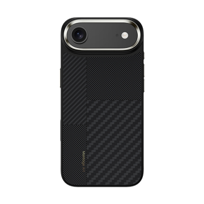 Apple iPhone 17 Air Kılıf M-safe Şarj Özellikli Karbon Fiber Benks Montage Hybrid ArmorPro Kevlar Kapak - 2