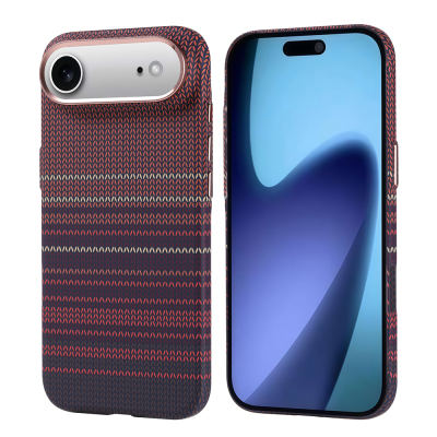Apple iPhone 17 Air Kılıf M-safe Şarj Özellikli Karbon Fiber Görünümlü Zore Nekst Kapak - 4