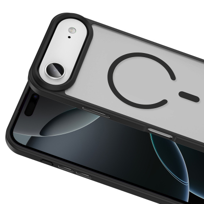 Apple iPhone 17 Air Kılıf M-safe Şarj Özellikli Mat Arka Yüzey Zore Sio Kapak - 16