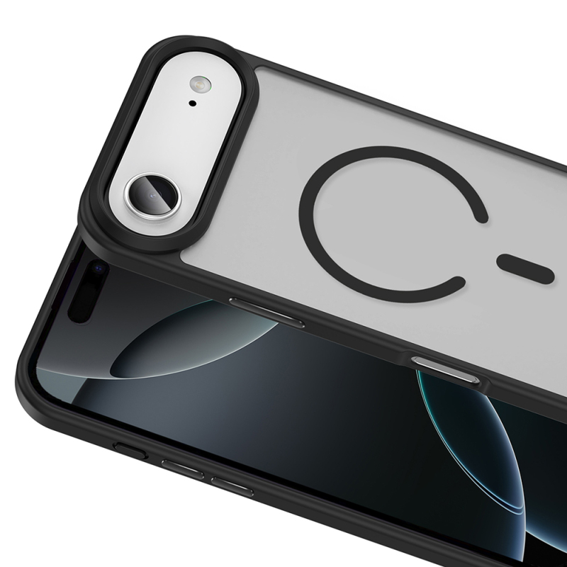 Apple iPhone 17 Air Kılıf M-safe Şarj Özellikli Mat Arka Yüzey Zore Sio Kapak - 16