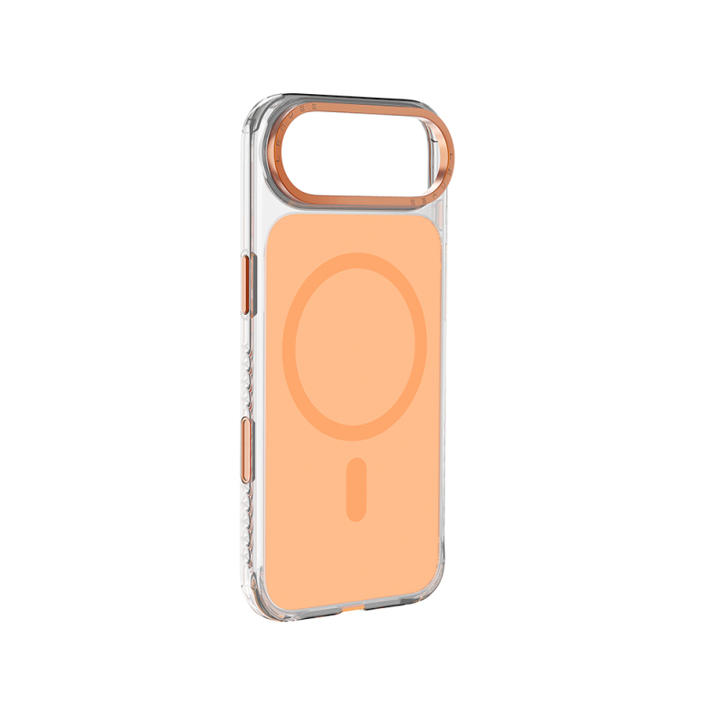 Apple iPhone 17 Air Kılıf M-safe Şarj Özellikli Metal Kamera Çerçeveli Airbag Tasarımlı Lenyes CK221 Sert PC Kapak - 1