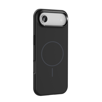 Apple iPhone 17 Air Kılıf M-Safe Şarj Özellikli Metal Kamera Çerçeveli Zore Edi Silikon Kapak - 8