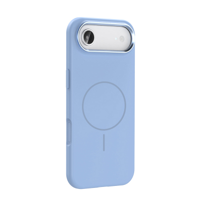 Apple iPhone 17 Air Kılıf M-Safe Şarj Özellikli Metal Kamera Çerçeveli Zore Edi Silikon Kapak - 9