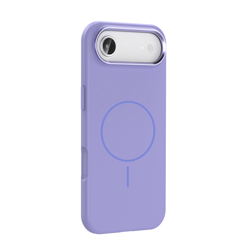Apple iPhone 17 Air Kılıf M-Safe Şarj Özellikli Metal Kamera Çerçeveli Zore Edi Silikon Kapak - 13