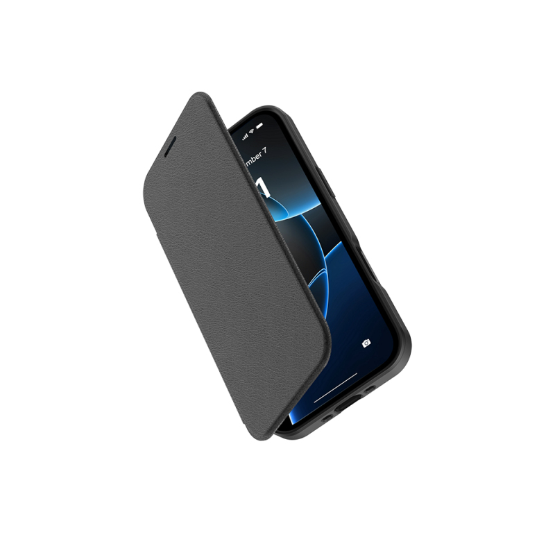 Apple iPhone 17 Air Kılıf M-Safe Şarj Özellikli Raptic Air Folio Şeffaf Kartlıklı Kapaklı Kılıf - 8