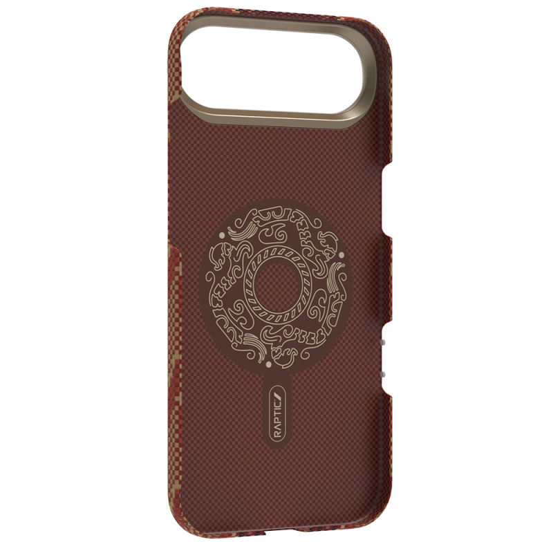 Apple iPhone 17 Air Kılıf M-safe Şarj Özellikli Raptic Aramid Skin Bionic Serisi Kapak - 4