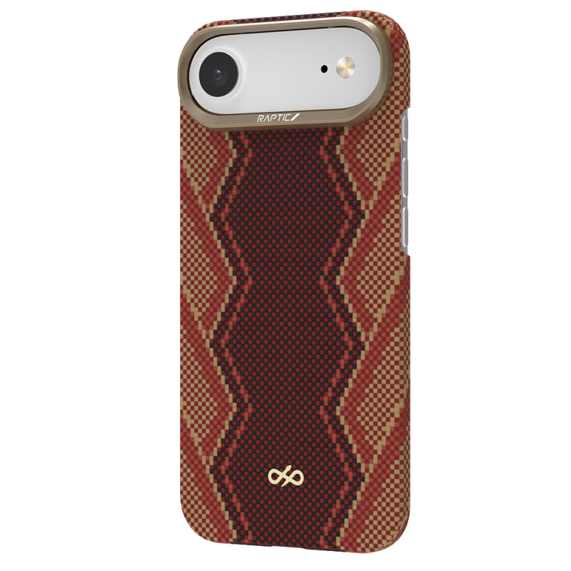 Apple iPhone 17 Air Kılıf M-safe Şarj Özellikli Raptic Aramid Skin Bionic Serisi Kapak - 5