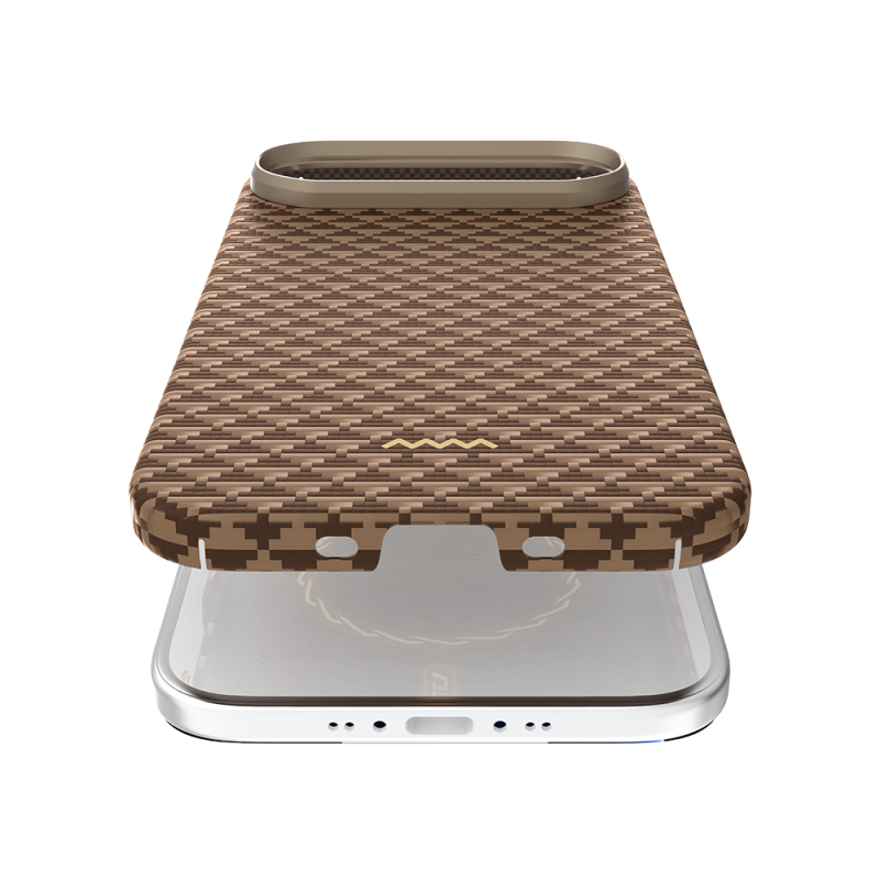 Apple iPhone 17 Air Kılıf M-safe Şarj Özellikli Raptic Aramid Skin Origin Serisi Kapak - 22