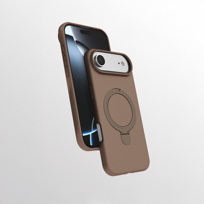 Apple iPhone 17 Air Kılıf M-safe Şarj Özellikli Standlı Zore Samara Kapak - 3