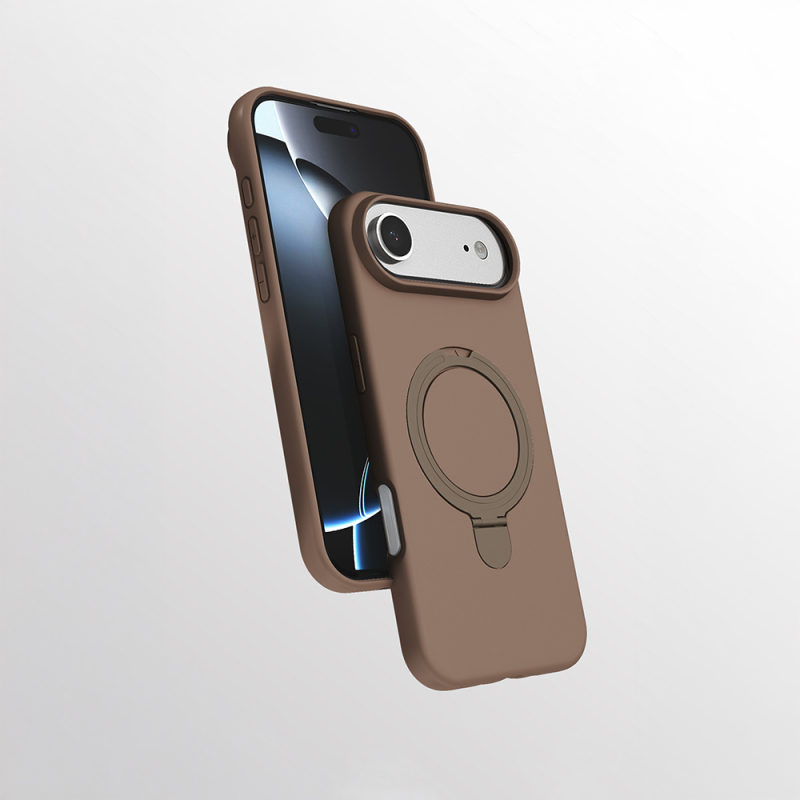 Apple iPhone 17 Air Kılıf M-safe Şarj Özellikli Standlı Zore Samara Kapak - 3
