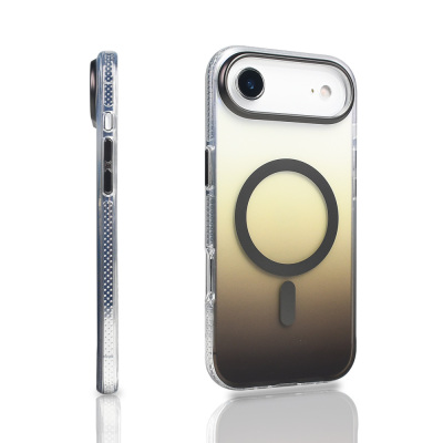 Apple iPhone 17 Air Kılıf M-safe Şarj Özellikli Transparan Renk Geçişli Zore Toros Kapak - 10