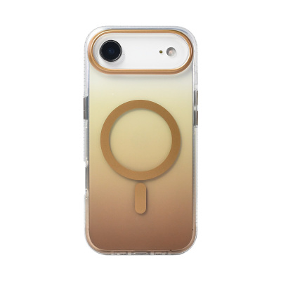Apple iPhone 17 Air Kılıf M-safe Şarj Özellikli Transparan Renk Geçişli Zore Toros Kapak - 11