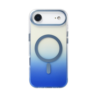 Apple iPhone 17 Air Kılıf M-safe Şarj Özellikli Transparan Renk Geçişli Zore Toros Kapak - 7