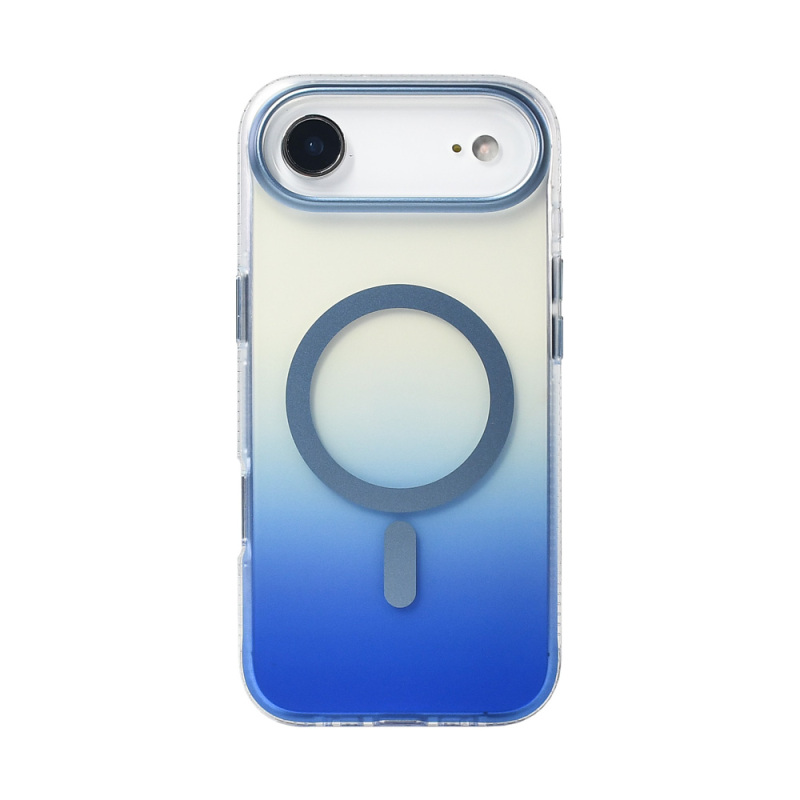 Apple iPhone 17 Air Kılıf M-safe Şarj Özellikli Transparan Renk Geçişli Zore Toros Kapak - 7