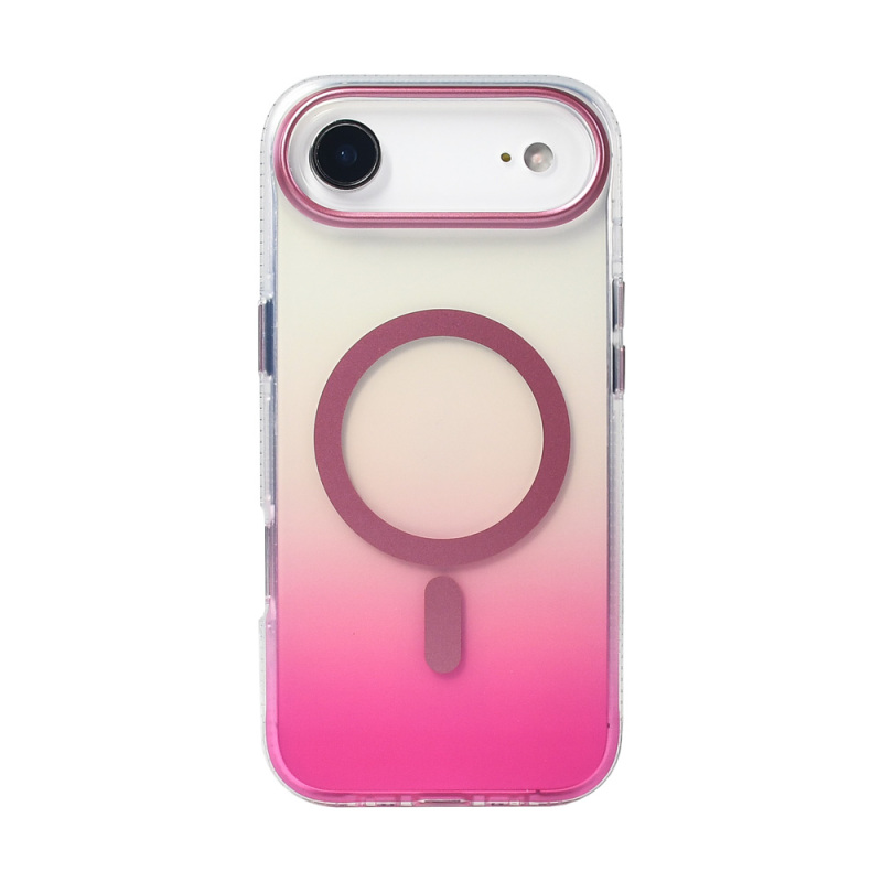 Apple iPhone 17 Air Kılıf M-safe Şarj Özellikli Transparan Renk Geçişli Zore Toros Kapak - 15