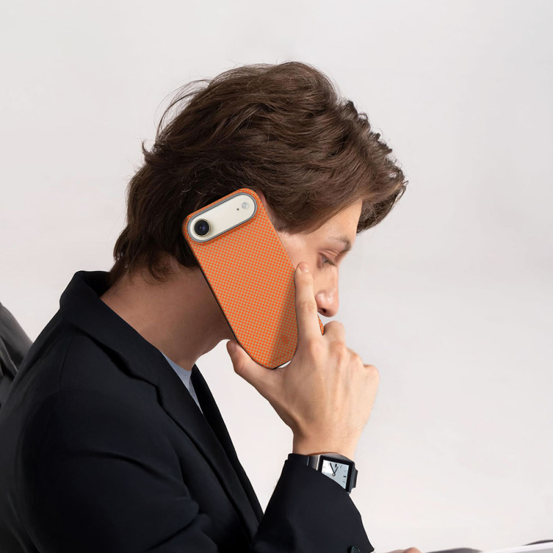 Apple iPhone 17 Air Kılıf M-safe Şarj Özellikli Wiwu DCC-208 Aramid Armor Kapak - 12