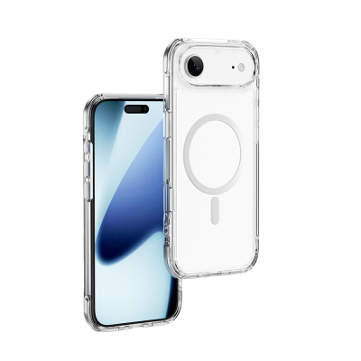 Apple iPhone 17 Air Kılıf M-safe Şarj Özellikli Wiwu MCC-702 Titanyum Pro Serisi Sert PC Kapak - 1