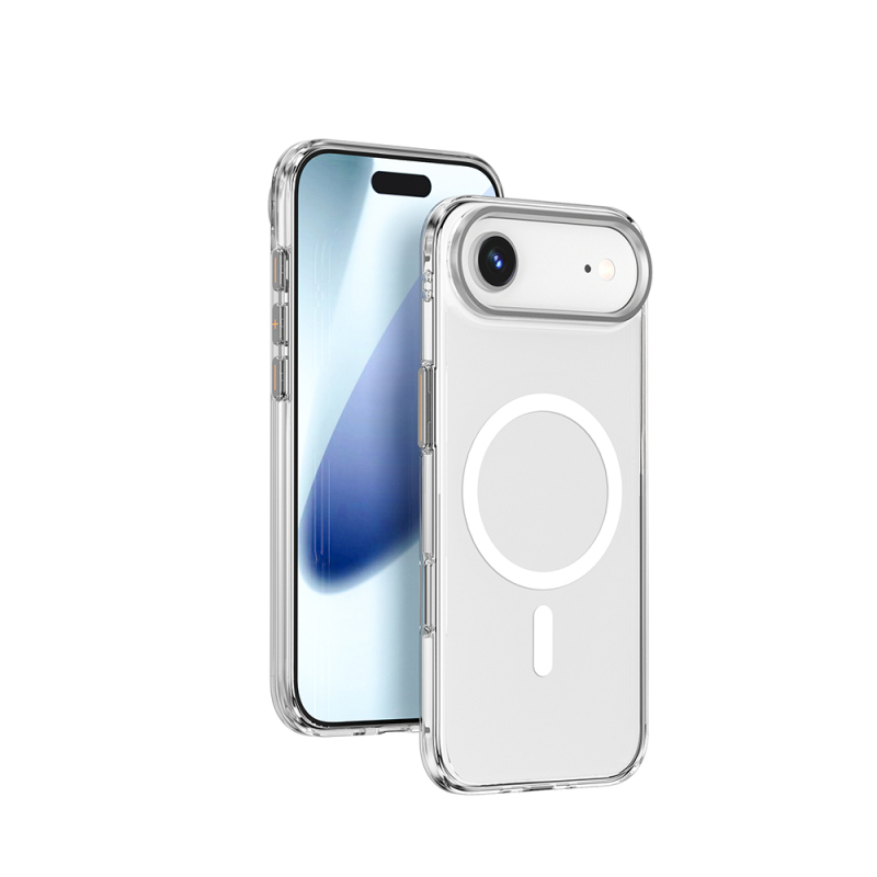 Apple iPhone 17 Air Kılıf M-safe Şarj Özellikli Wiwu YXK-208 Invisible Ultra Sert PC Kapak - 2