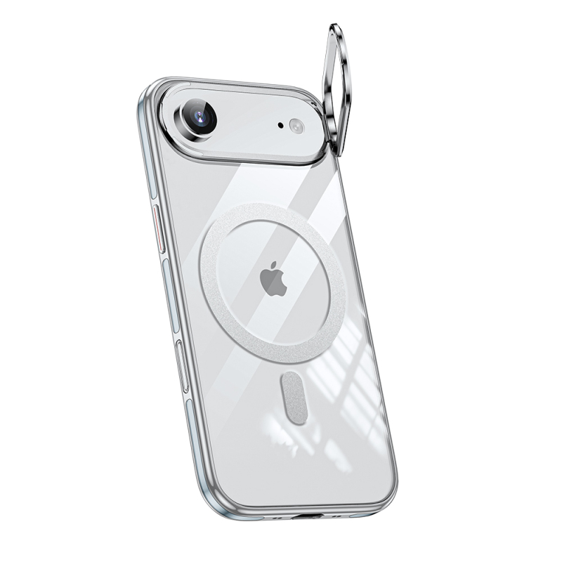 Apple iPhone 17 Air Kılıf M-safe Şarj Özellikli Wlons Standlı Efsane Kapak - 8