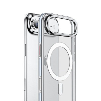 Apple iPhone 17 Air Kılıf M-safe Şarj Özellikli Wlons Standlı Efsane Kapak - 14