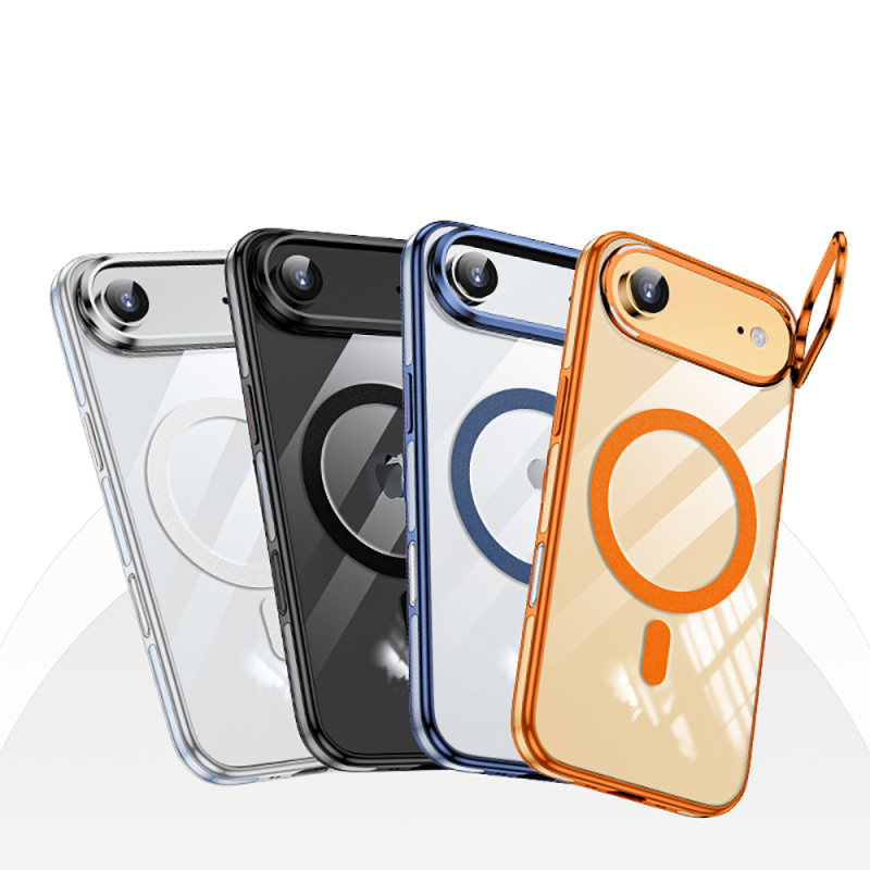 Apple iPhone 17 Air Kılıf M-safe Şarj Özellikli Wlons Standlı Efsane Kapak - 16