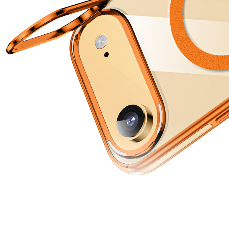 Apple iPhone 17 Air Kılıf M-safe Şarj Özellikli Wlons Standlı Efsane Kapak - 11