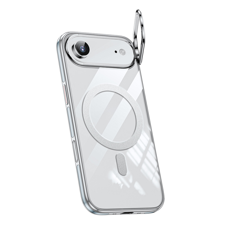 Apple iPhone 17 Air Kılıf M-safe Şarj Özellikli Wlons Standlı Efsane Kapak - 9