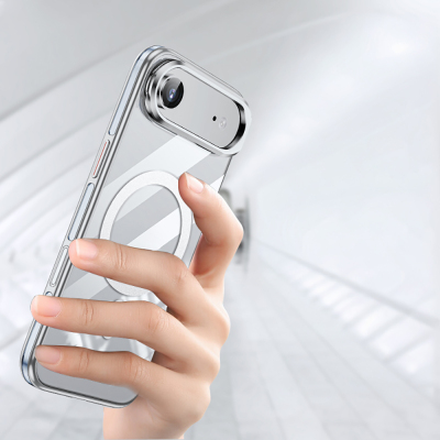 Apple iPhone 17 Air Kılıf M-safe Şarj Özellikli Wlons Standlı Efsane Kapak - 12