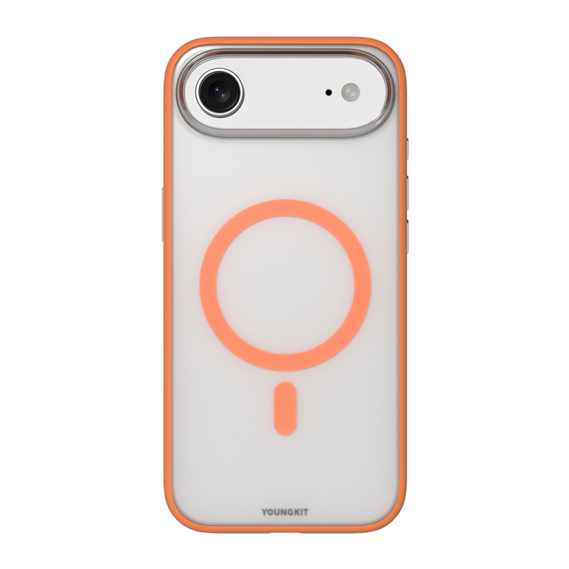 Apple iPhone 17 Air Kılıf M-safe Şarj Özellikli Youngkit Clear Serisi Kapak - 4