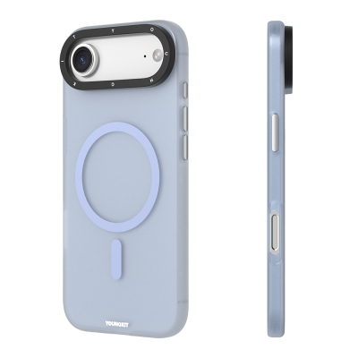 Apple iPhone 17 Air Kılıf M-safe Şarj Özellikli Youngkit Hidden Sand Serisi Kapak - 10