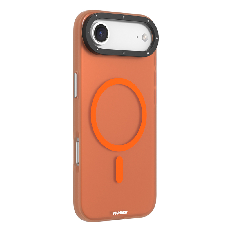 Apple iPhone 17 Air Kılıf M-safe Şarj Özellikli Youngkit Hidden Sand Serisi Kapak - 9