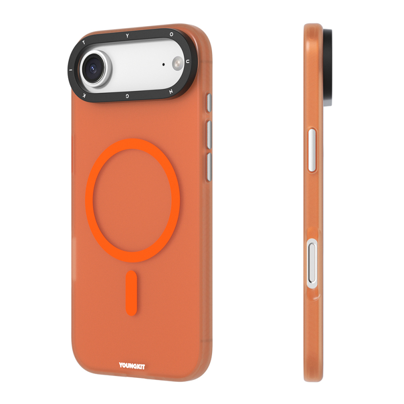 Apple iPhone 17 Air Kılıf M-safe Şarj Özellikli Youngkit Hidden Sand Serisi Kapak - 13