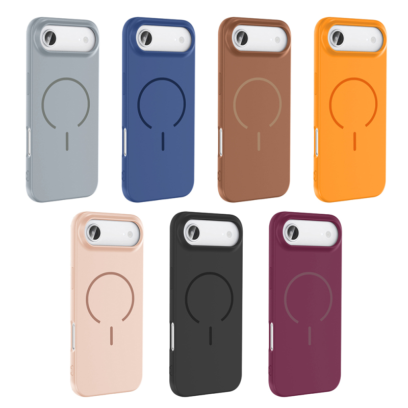 Apple iPhone 17 Air Kılıf M-safe Şarj Özellikli Zore Meta Kapak - 23