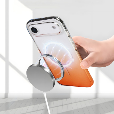 Apple iPhone 17 Air Kılıf M-Safe Şarj Özellikli Zore Septik Silikon Kapak - 16