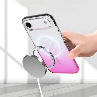 Apple iPhone 17 Air Kılıf M-Safe Şarj Özellikli Zore Septik Silikon Kapak - 25