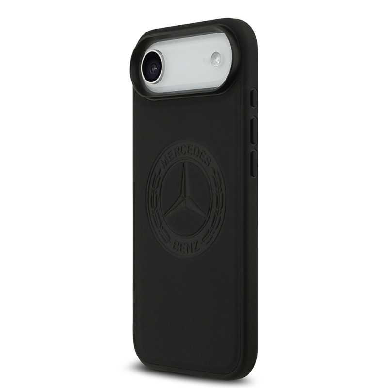 Apple iPhone 17 Air Kılıf Mercedes Benz Orjinal Lisanslı M-safe Şarj Özellikli Hakiki Deri Nostaljik Yıldız Dizayn Kapak - 3